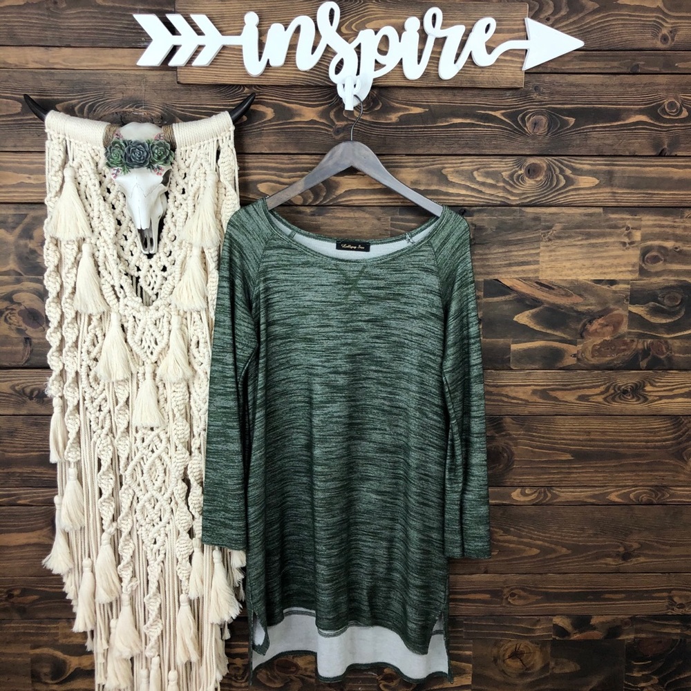 Lollipop Star | Marl Knit High Low Sweater Top